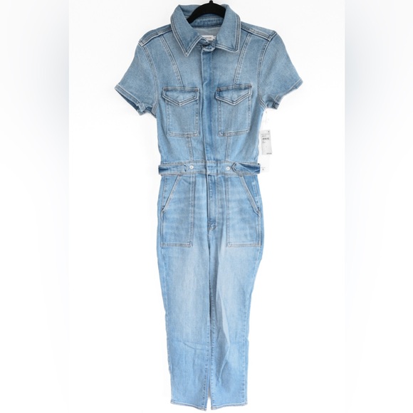 Good American “Fit For Success” Jumpsuit, New With Tags, Blue274, Size Small - Picture 6 of 11